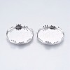 Tarnish Resistant 304 Stainless Steel Lace Edge Bezel Cups STAS-I069-39-25MM-1