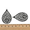 Spray Printed 430 Stainless Steel Pendants STAS-P359-01F-3