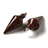 Natural Mahogany Obsidian Pendants G-Z055-02P-04-2