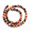 Natural Fire Crackle Agate Bead Strands G-K166-06F-8mm-06-4