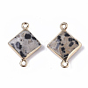 Natural Dalmatian Jasper Links connectors G-T131-10C-2