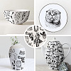 6Pcs 6 Styles Paper Ceramic Decals DIY-SD0002-07E-5