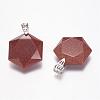 Synthetic Goldstone Pendants G-E338-09I-1