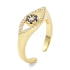 Evil Eye Real 18K Plated Cuff Rings for Women Gift ZIRC-C021-03G-4
