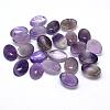 Natural Amethyst Gemstone Oval Cabochons G-J329-13-8x10mm-1