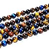 Natural Tiger Eye Beads Strands X-G-F173-14-8mm-4