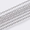 Tarnish Resistant 304 Stainless Steel Cable Chains CHS-F006-01B-P-1