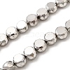 Electroplate Glass Beads Strands EGLA-F166-04B-P-1