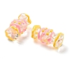 Transparent Acrylic Enamel Beads OACR-P027-01B-2