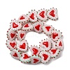 Baking Paint Glass Bumpy Beads Heart LAMP-V001-07D-2
