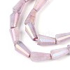Anti-Tarnish Electroplate Glass Beads Strands GLAA-T025-27F-3