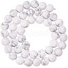 Frosted Natural Howlite Bead Strands G-PH0028-8mm-01-6