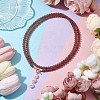 Natural Strawberry Quartz Beaded Necklaces NJEW-JN04878-2