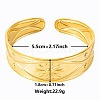 Stylish European and American Flower 304 Stainless Steel Cuff Bangles for Women WA6285-2-1