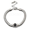 304 Stainless Steel Bracelets BJEW-R003-05P-01-1