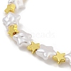 Rack Plating Brass and ABS Imitation Pearl Bracelets BJEW-B106-14G-2