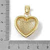 Brass Micro Pave Cubic Zirconia Pendant KK-H477-04G-3