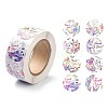 Round PVC Self-Adhesive Paper Stickers DIY-XCP0001-49-3