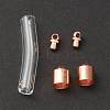 Transparent Glass Vial Pendant Normal Link Connectors GLAA-D004-01RG-02-3