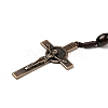 Alloy Religion Crucifix Cross Pendant Necklaces NJEW-E096-01R-02-2