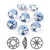 Pointed Back & Back Plated K9 Glass Rhinestone Cabochons RGLA-J012-8mm-211-1