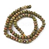 Natural Unakite Bead Strands G-D344-A02-4