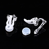 Plastic Clip-on Earring Findings FIND-R039-04-4