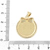 Brass Micro Pave Cubic Zirconia Pendants KK-I723-37G-3