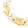 ABS Imitation Pearl Beaded Braclets BJEW-P322-18G-2