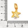 Brass Micro Pave Cubic Zirconia Pendants KK-S517-01A-G-3