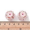 Flower Style Resin Rhinestone Beads CLAY-NH0003-05S-05-3