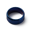 Titanium Steel Wide Band Finger Rings for Women Men RJEW-WH0009-13A-BU-2