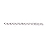304 Stainless Steel Curb Chains Extender STAS-WH0032-02A-P-3