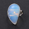 Adjustable Opalite Brass Rings RJEW-N024-02I-1