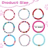 Love Bless Stretch Bracelet Sets for Teen Girl Women BJEW-SW00006-2