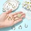 2Pcs Brass Micro Pave Cubic Zirconia Pendants KK-FS0002-15G-4