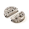 Brass Crystal Rhinestone Spacer Bars RB-T019-02A-P-2