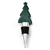 Christmas Theme Aluminium Alloy & PVC Wine Bottle Stoppers FIND-Q091-01C-2