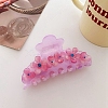 Flower Rhinestones Claw Hair Clips PW-WG53691-03-1