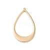 Brass Open Back Bezel Big Pendants KK-O144-28G-1