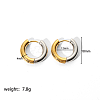 Simple and Elegant Stainless Steel Ring Hoop Earrings for Fashionistas YS1475-5-1