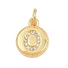 Brass Micro Pave Clear Cubic Zirconia Charms CU-CBA56CE-12G-O-1