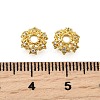 Star Brass Micro Pave Cubic Zirconia Bead Caps KK-K300-05A-G-3