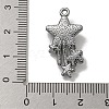 Alloy Rhinestone Pendants PALLOY-F312-52-3