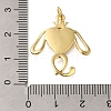 Rack Plating Brass Pave Natural Shell Pendants ZIRC-F142-05G-3