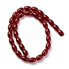 Dyed & Heated Natural Carnelian Beads Strands G-G177-J01-01-3