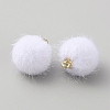 Faux Mink Fur Covered Pendants DIY-WH0401-92A-1