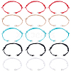 40Pcs 5 Colors Adjustable Eco-Friendly Korean Waxed Polyester Cord Bracelet Making AJEW-SC0003-72-1