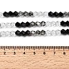 Transparent Gradient Color Glass Beads Strands GLAA-F131-01B-05-5