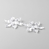 Transparent Acrylic Connector Charms TACR-WH0001-74B-2